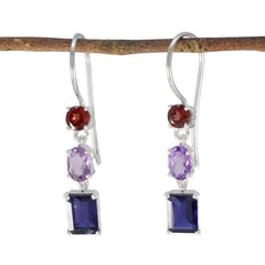 Valentina multicolor Whisper thin Trilogy Dangle Earring Multi multicolor Dangle
