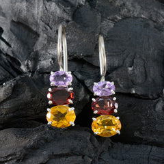 Victoria multicolor Whisper thin Trilogy Dangle Earring