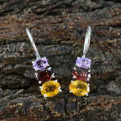 Victoria multicolor Whisper thin Trilogy Dangle Earring