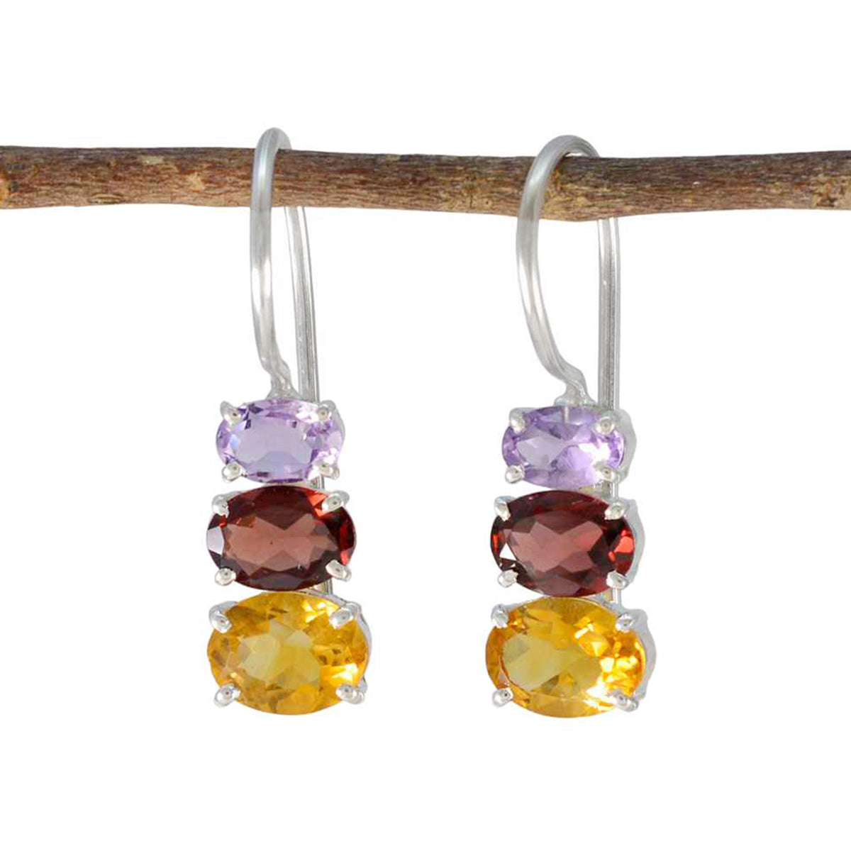 Victoria multicolor Whisper thin Trilogy Dangle Earring Multi multicolor Dangle