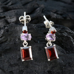 Abigail multicolor Whisper thin Trilogy Stud Earring