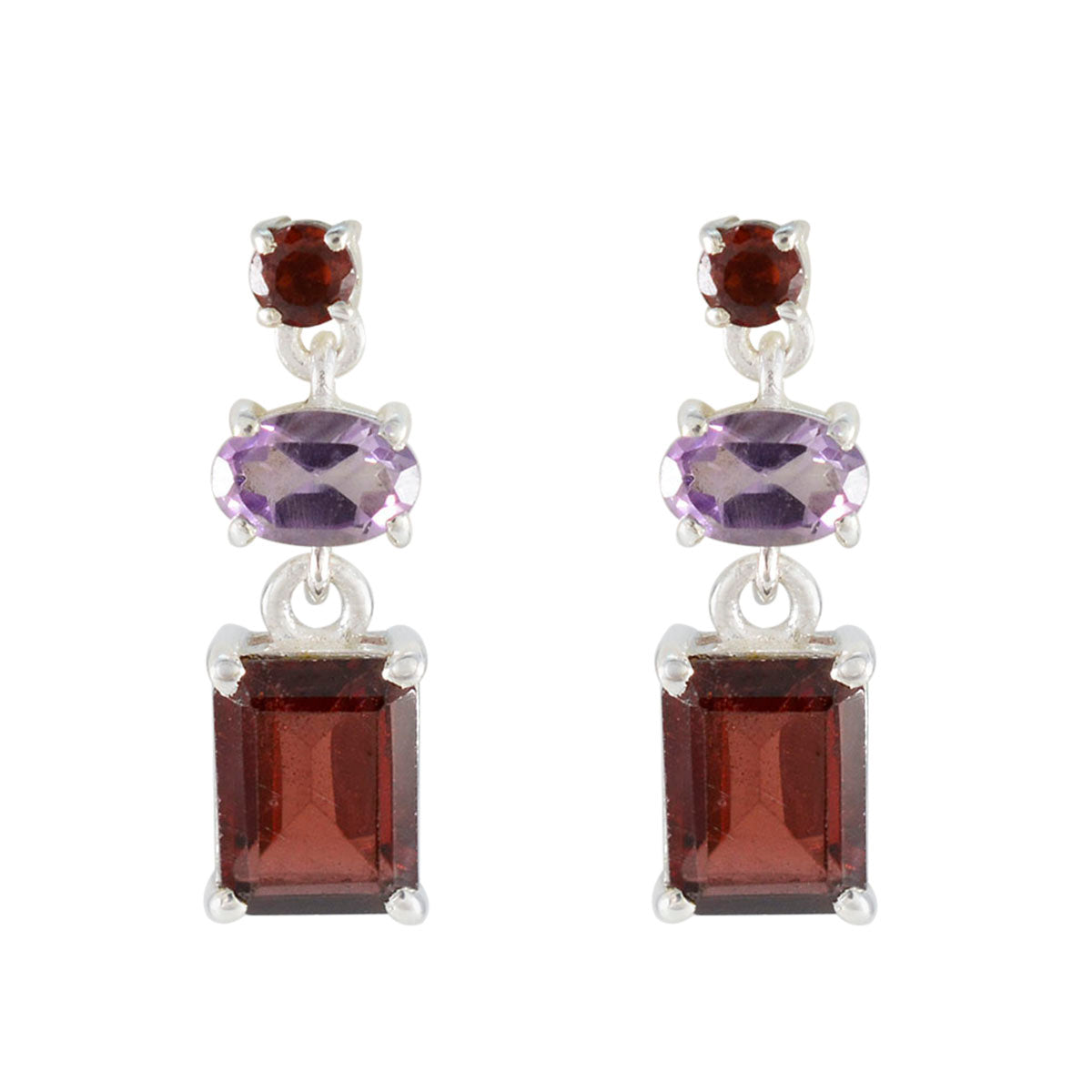 Abigail multicolor Whisper thin Trilogy Stud Earring Multi multicolor Stud