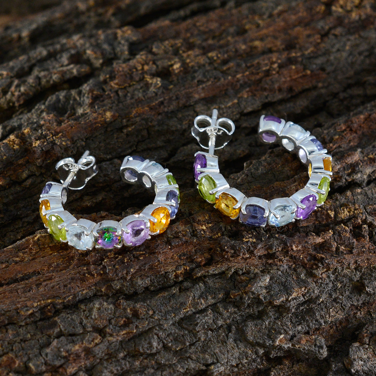 Joaquina multicolor Slim multiple Stud Earring