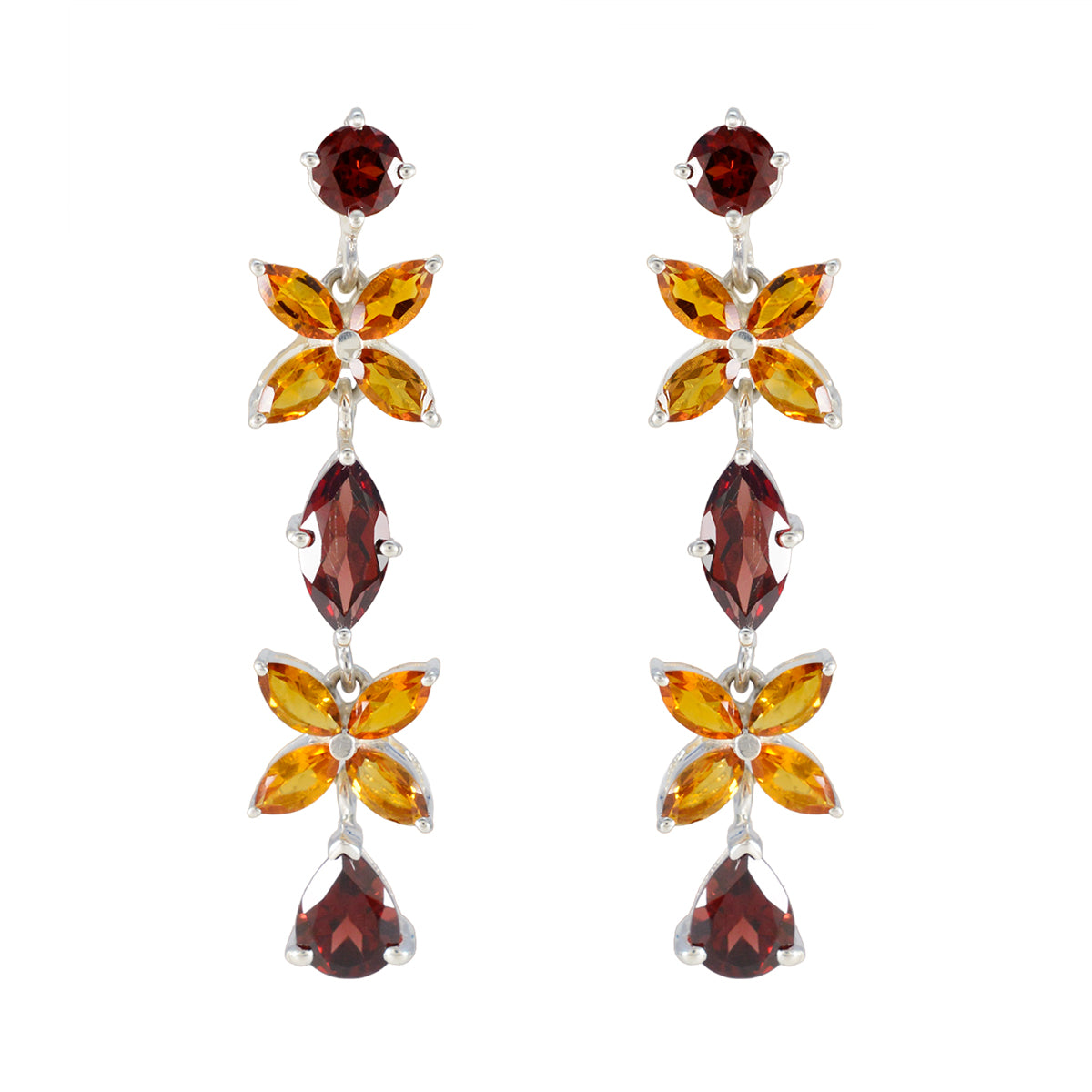 Camila multicolor Versatile multiple Stud Earring Multi multicolor Stud
