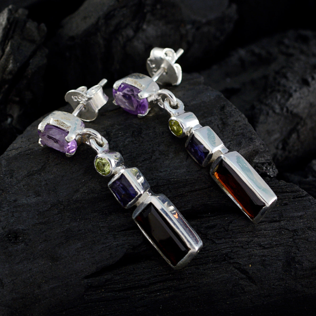 Lucy multicolor Slim multiple Dangle Earring