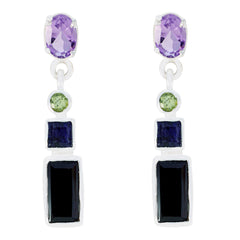 Lucy multicolor Slim multiple Dangle Earring Multi multicolor Dangle