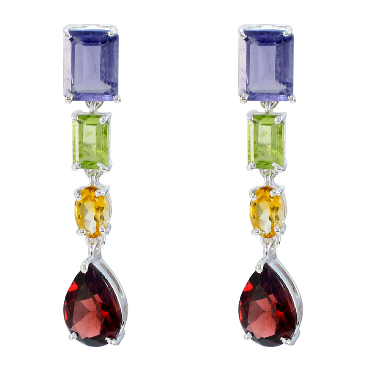 Marie multicolor Whisper thin multiple Dangle Earring Multi multicolor Dangle