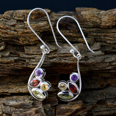 Valentina multicolor Dainty quarter Dangle Earring