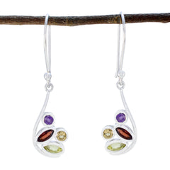 Valentina multicolor Dainty quarter Dangle Earring Multi multicolor Dangle