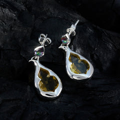 Evelyn multicolor Edgy Toi et Moi Stud Earring