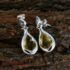 Evelyn multicolor Edgy Toi et Moi Stud Earring