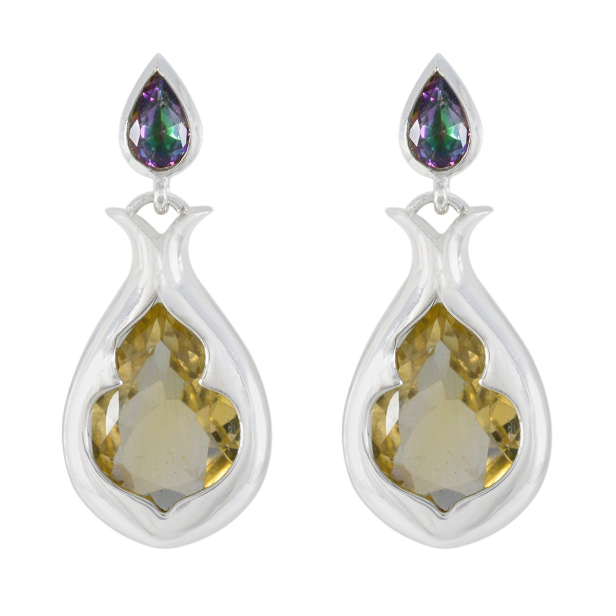 Evelyn multicolor Edgy Toi et Moi Stud Earring Multi multicolor Stud