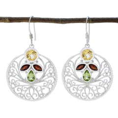 Julia multicolor Edgy quarter Dangle Earring Multi multicolor Dangle