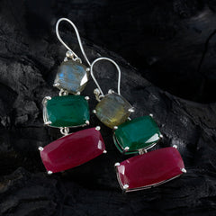 Luisa multicolor Edgy Trilogy Dangle Earring