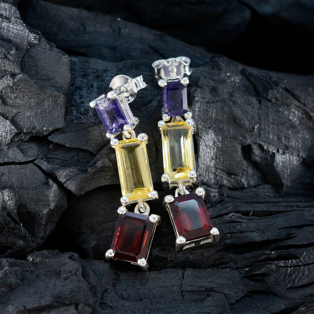 Mia multicolor Minimal multiple Stud Earring
