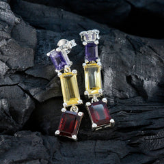 Mia multicolor Minimal multiple Stud Earring