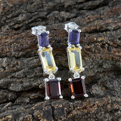 Mia multicolor Minimal multiple Stud Earring