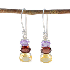 Stella multicolor Dainty multiple Dangle Earring Multi multicolor Dangle