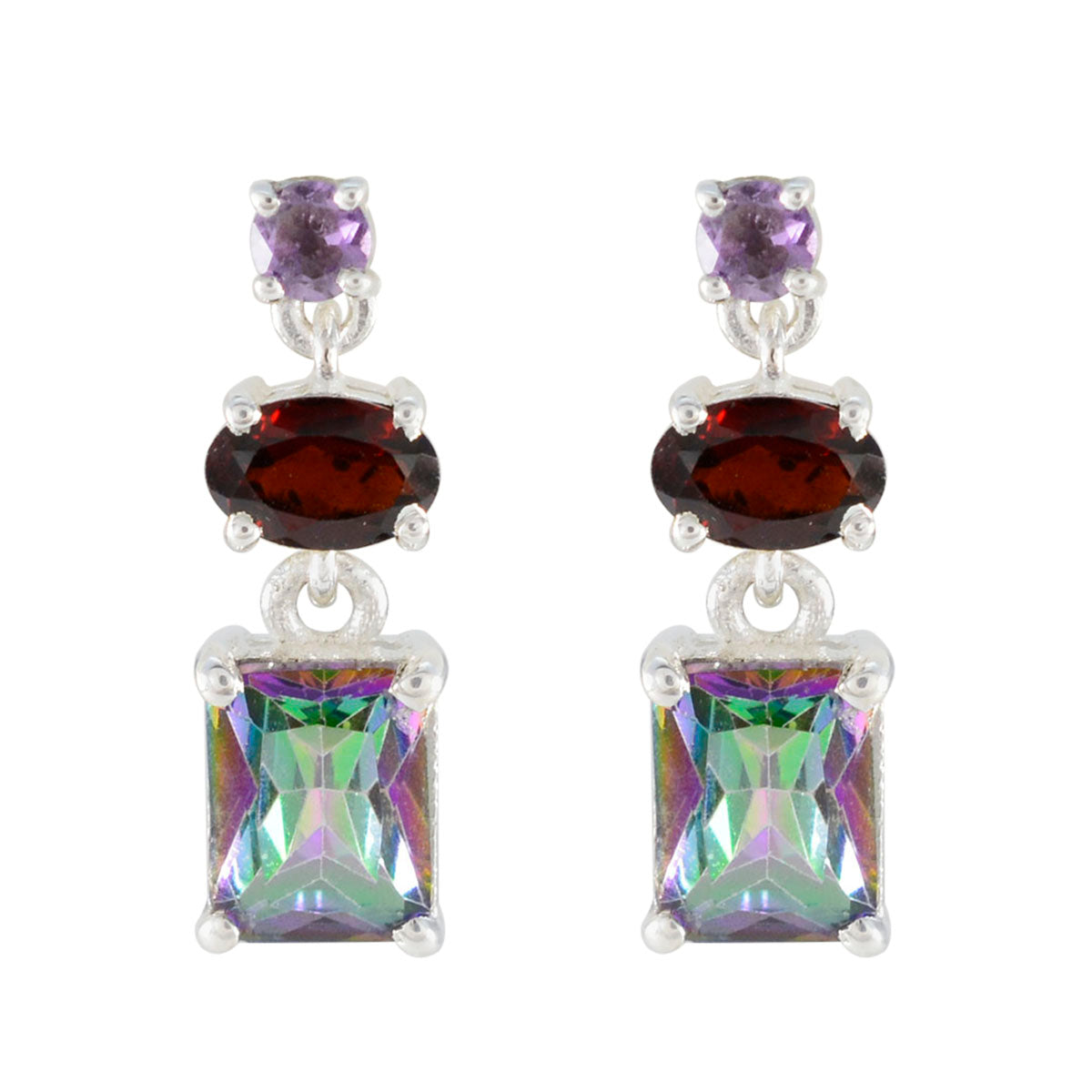 Addison multicolor Whisper thin Trilogy Stud Earring Multi multicolor Stud