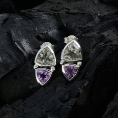Agnes multicolor Slim Toi et Moi Stud Earring