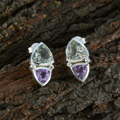 Agnes multicolor Slim Toi et Moi Stud Earring