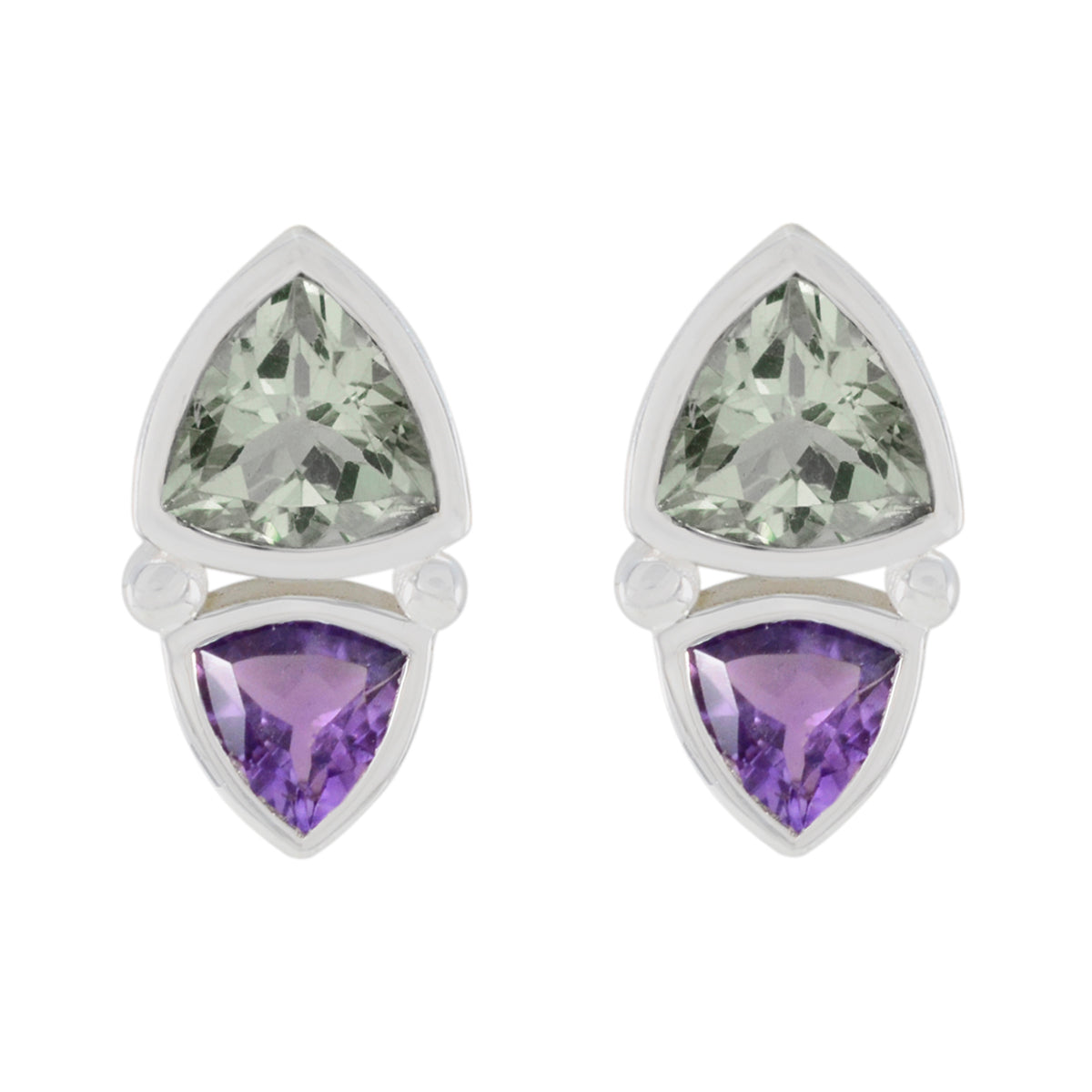 Agnes multicolor Slim Toi et Moi Stud Earring Multi multicolor Stud