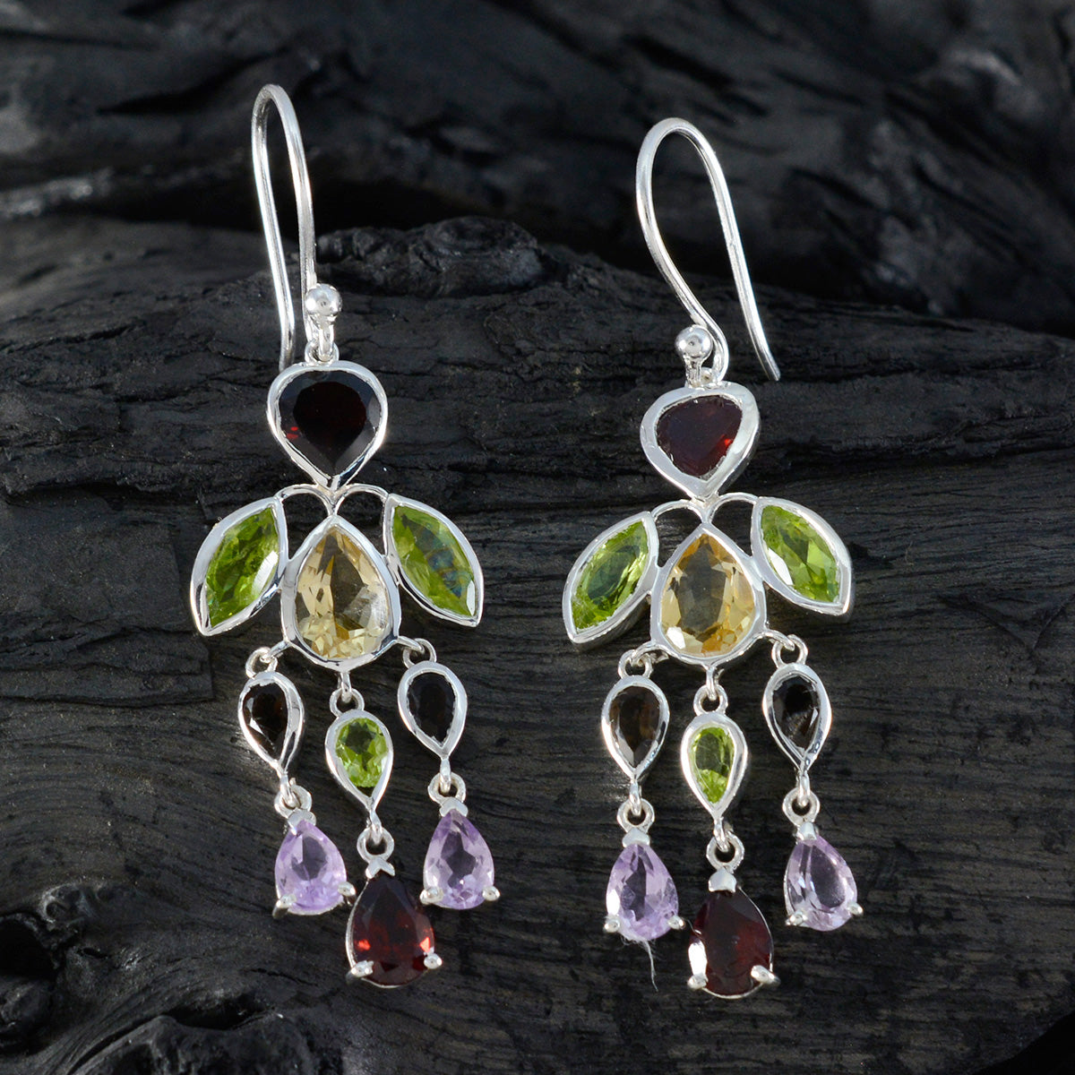 Yuna multicolor Versatile multiple Dangle Earring