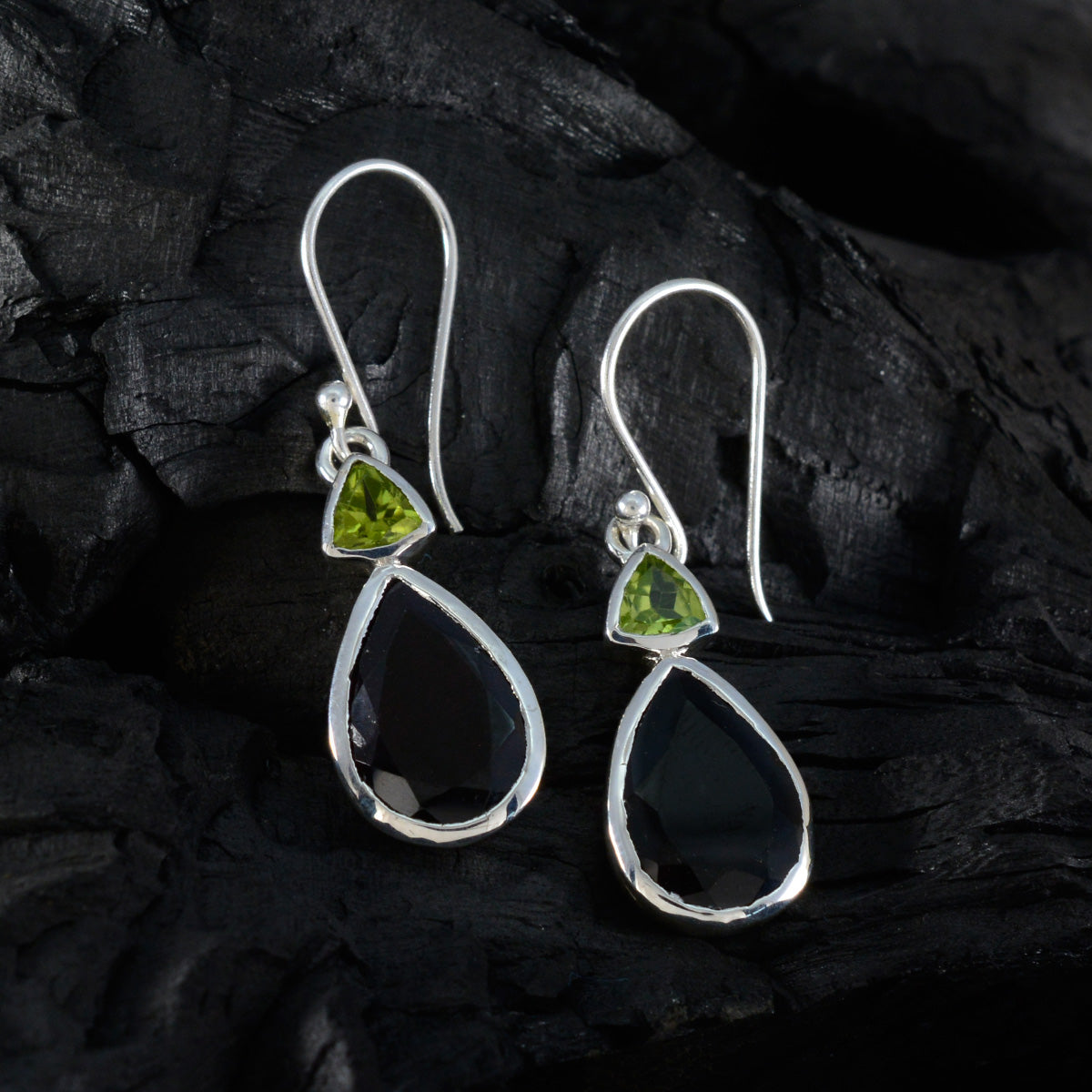 Constanza multicolor Slim Toi et Moi Dangle Earring