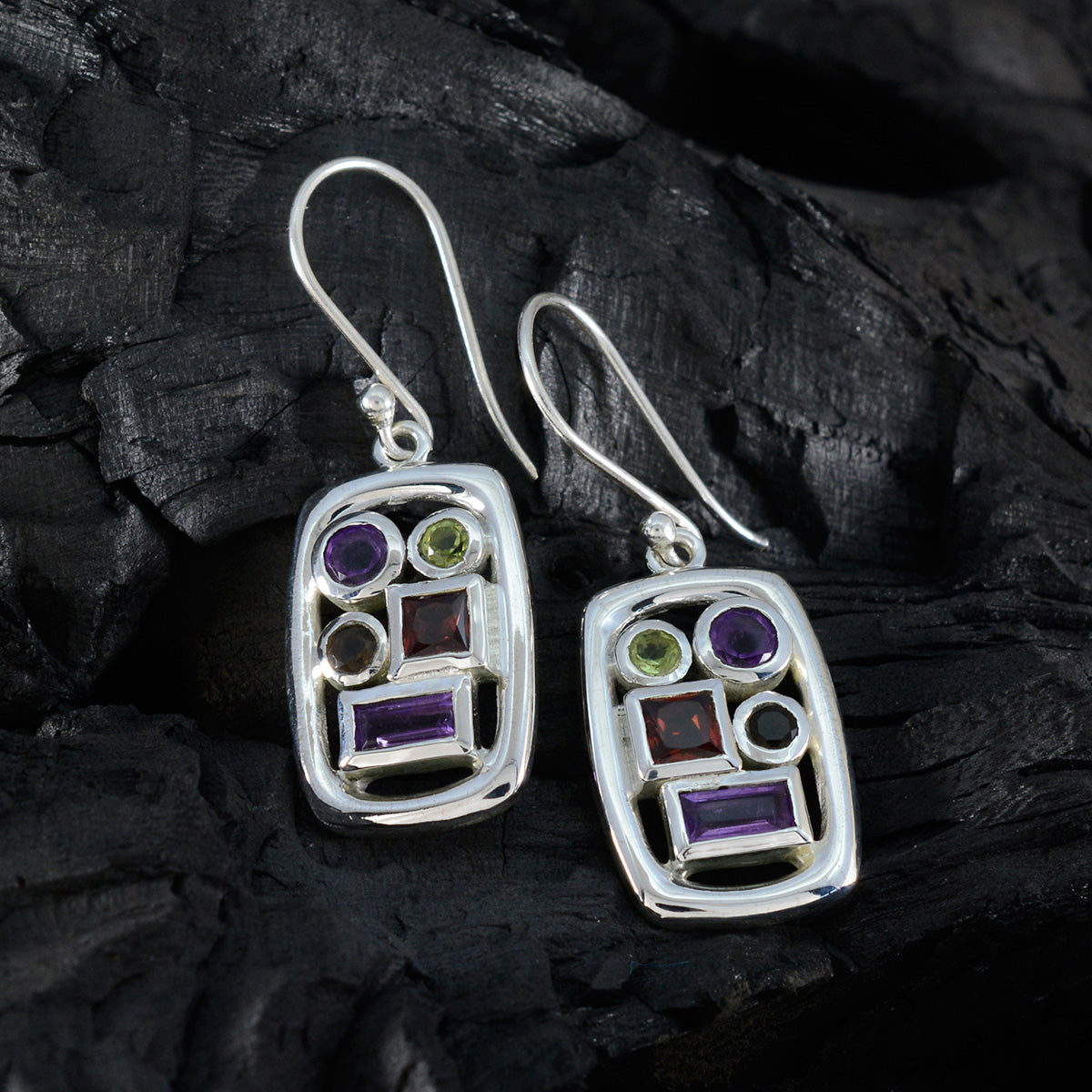 Ivana multicolor Mid weight Penta Dangle Earring