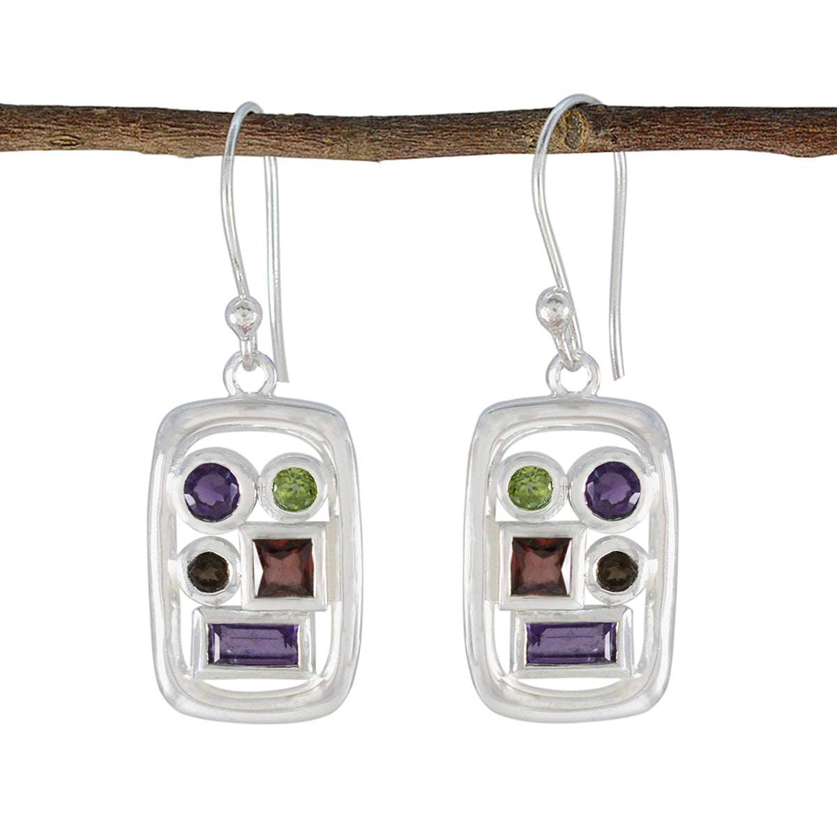 Ivana multicolor Mid weight Penta Dangle Earring Multi multicolor Dangle