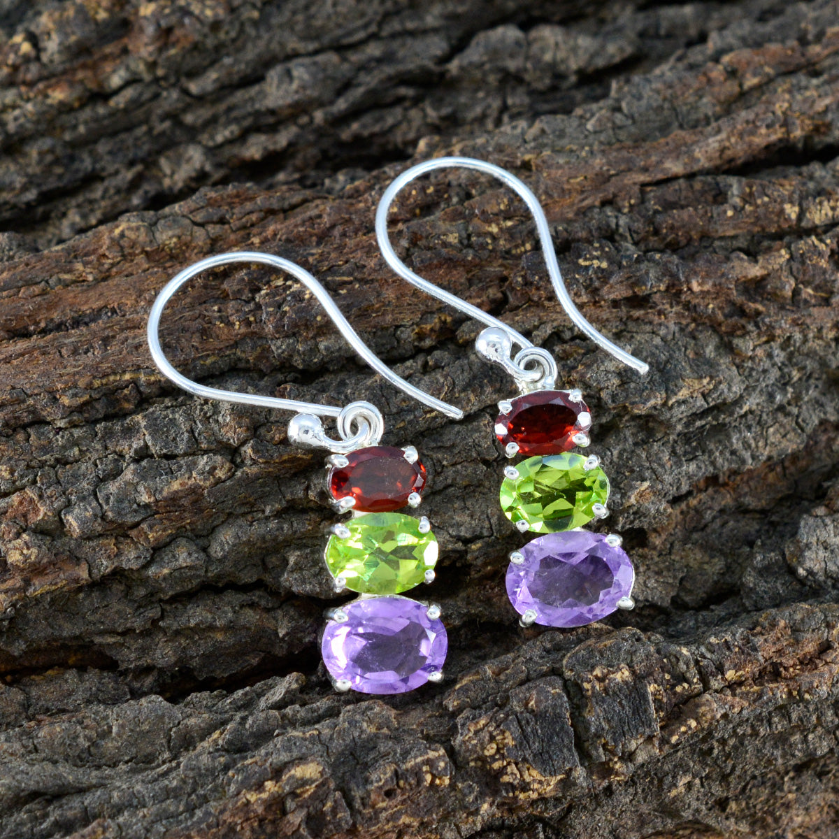 Riley multicolor Dainty multiple Dangle Earring