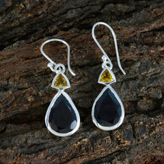 Daniela multicolor Slim Toi et Moi Dangle Earring