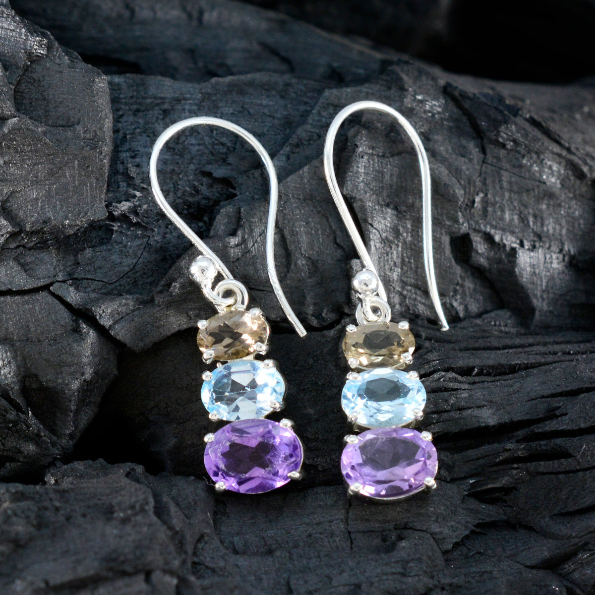 Sarah multicolor Dainty multiple Dangle Earring