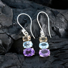 Sarah multicolor Dainty multiple Dangle Earring
