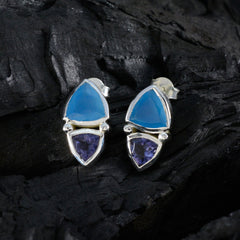 Alice multicolor Slim Toi et Moi Stud Earring