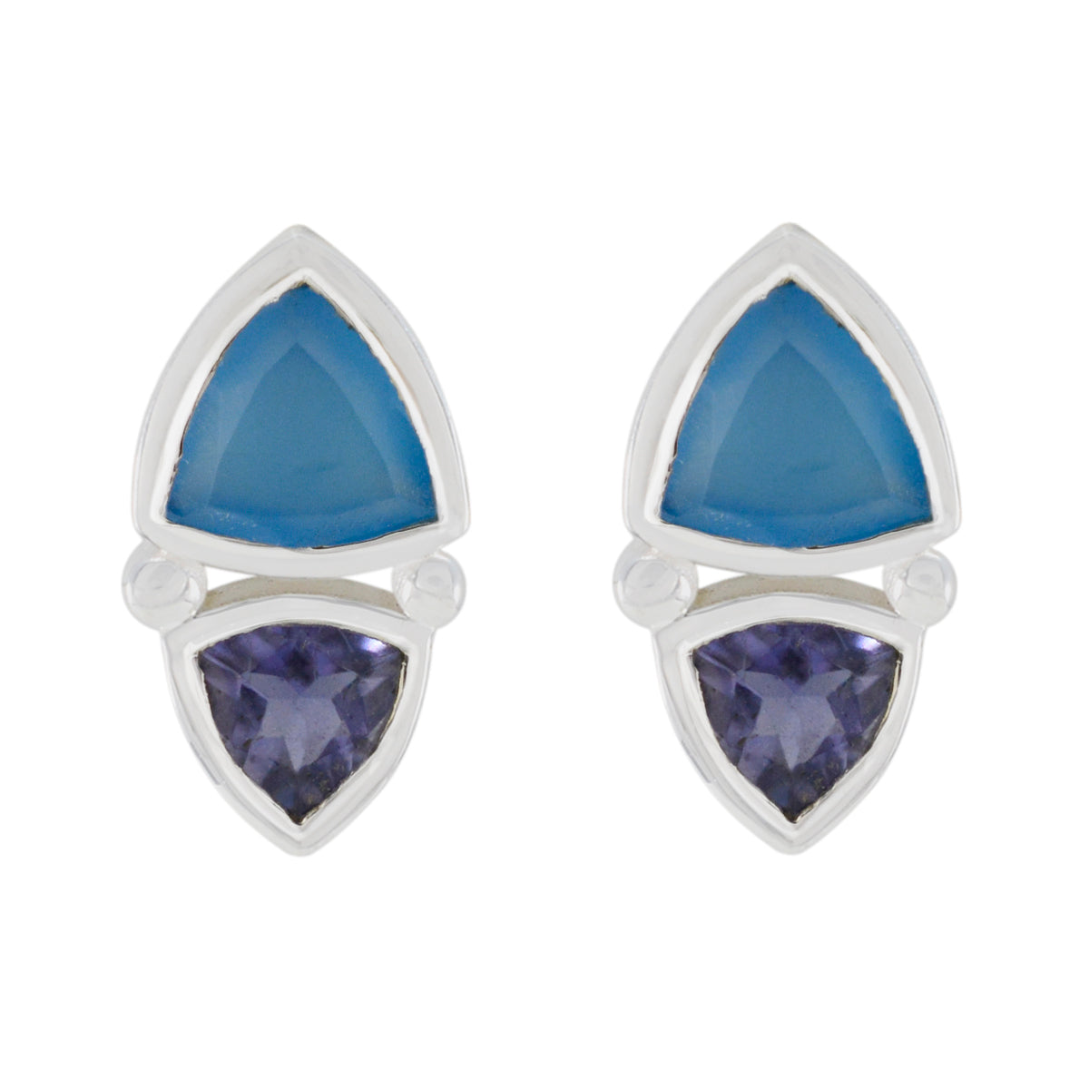 Alice multicolor Slim Toi et Moi Stud Earring Multi multicolor Stud