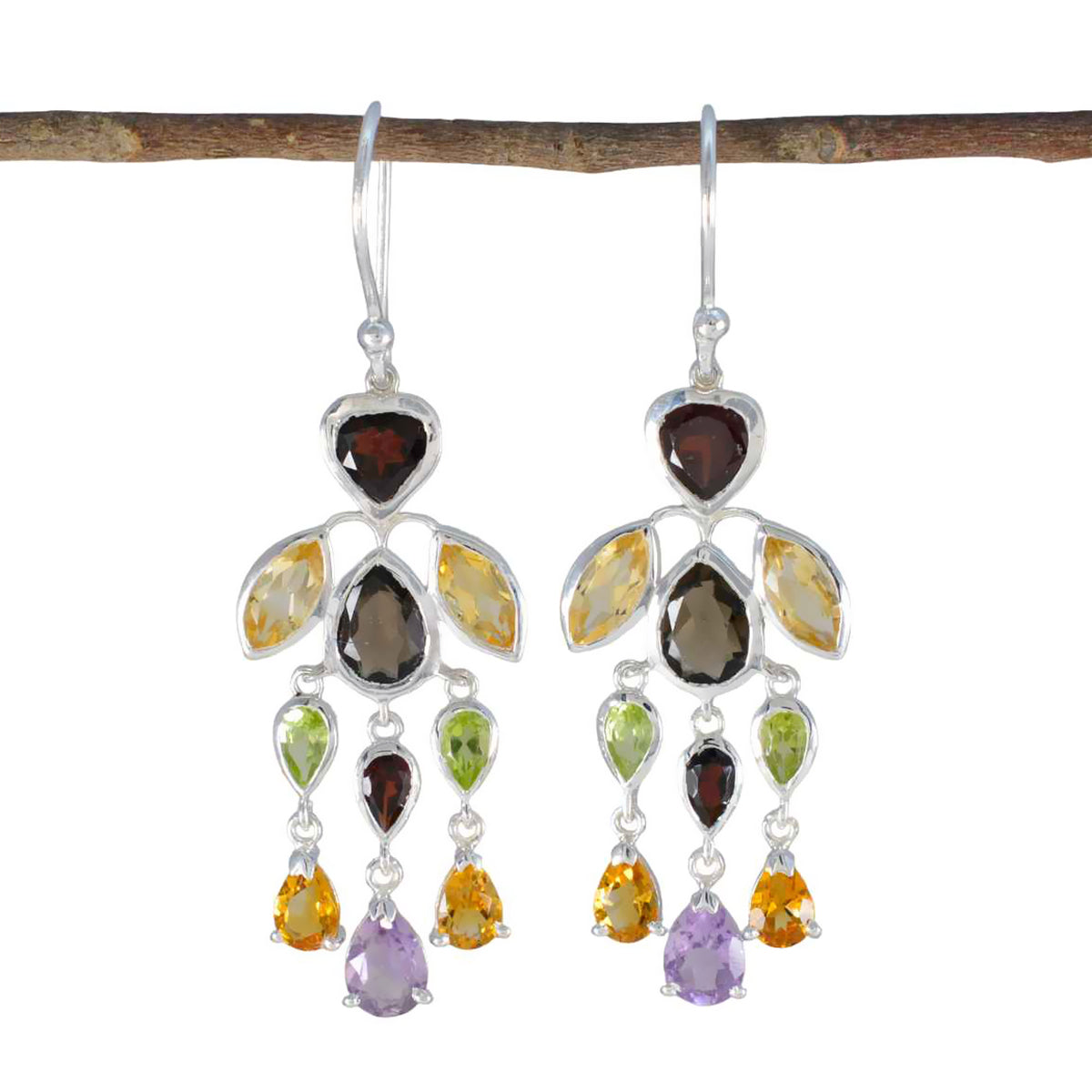 Alejandra multicolor Versatile multiple Dangle Earring Multi multicolor Dangle