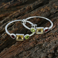 Chen multicolor Mid weight Trilogy Stud Earring