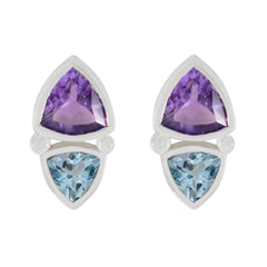 Alina multicolor Slim Toi et Moi Stud Earring Multi multicolor Stud
