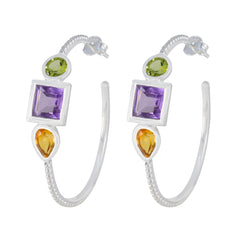 Emi multicolor Mid weight Trilogy Stud Earring Multi multicolor Stud