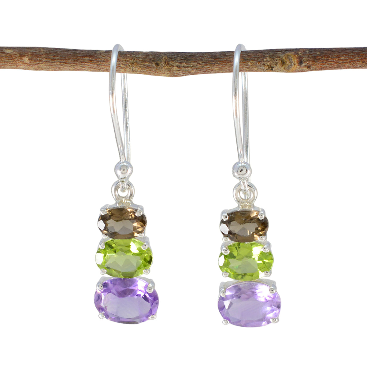 Scarlett multicolor Dainty multiple Dangle Earring Multi multicolor Dangle
