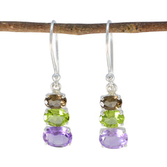 Scarlett multicolor Dainty multiple Dangle Earring Multi multicolor Dangle