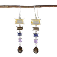 Pauline multicolor Edgy Penta Dangle Earring Multi multicolor Dangle