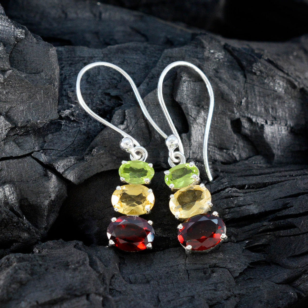 Skylar multicolor Dainty multiple Dangle Earring