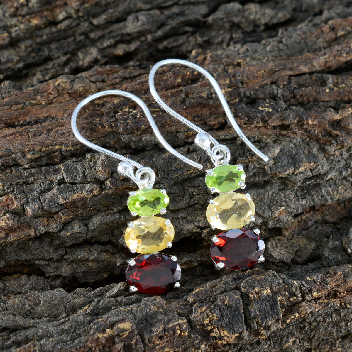 Skylar multicolor Dainty multiple Dangle Earring