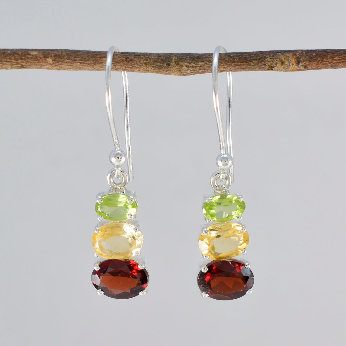 Skylar multicolor Dainty multiple Dangle Earring