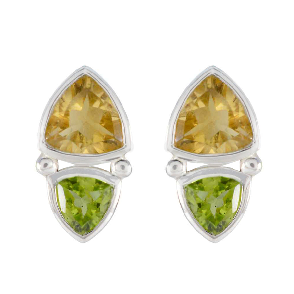 Anna multicolor Slim Toi et Moi Stud Earring Multi multicolor Stud