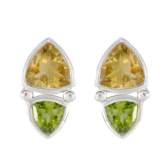 Anna multicolor Slim Toi et Moi Stud Earring Multi multicolor Stud