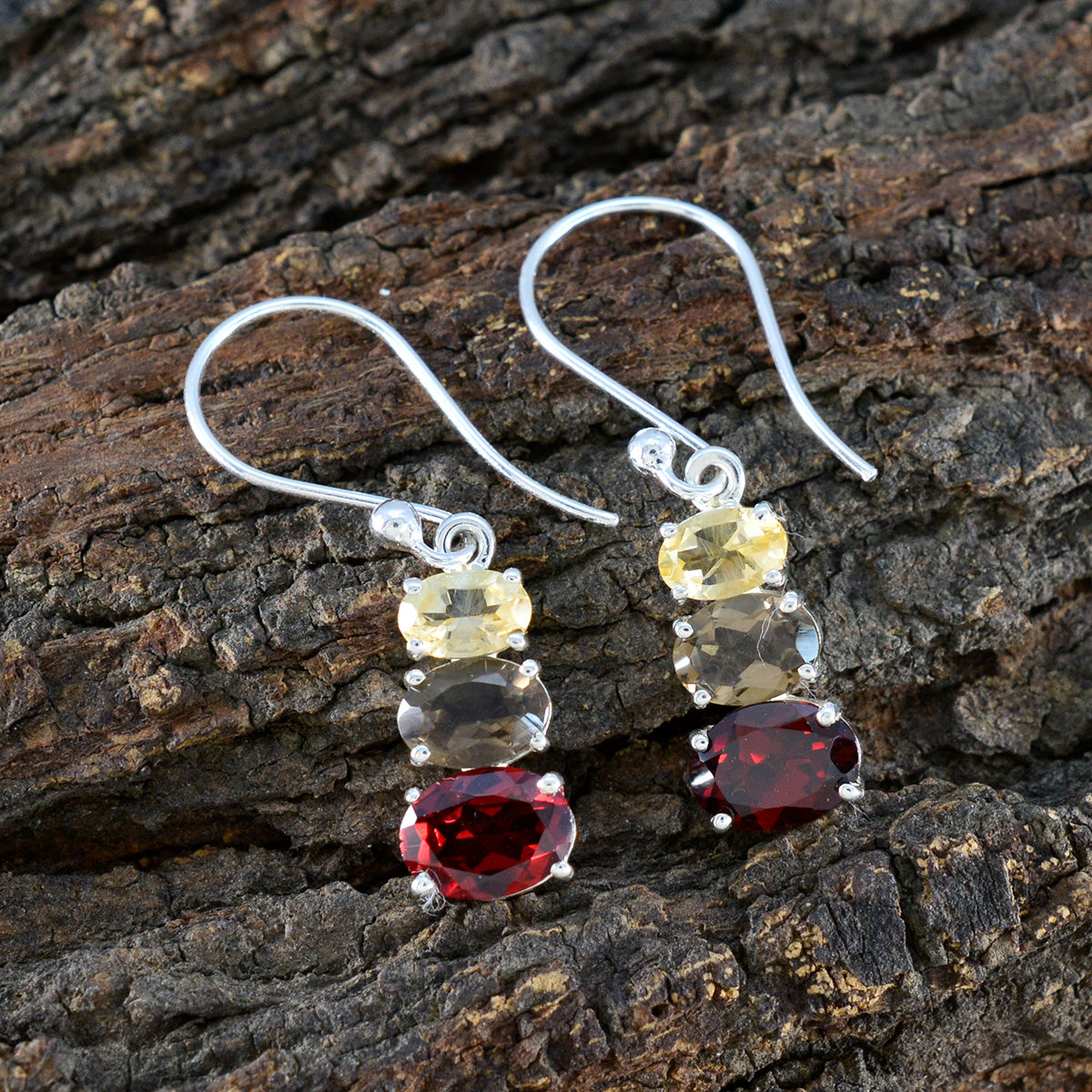 Sofia multicolor Dainty multiple Dangle Earring