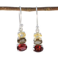 Sofia multicolor Dainty multiple Dangle Earring Multi multicolor Dangle